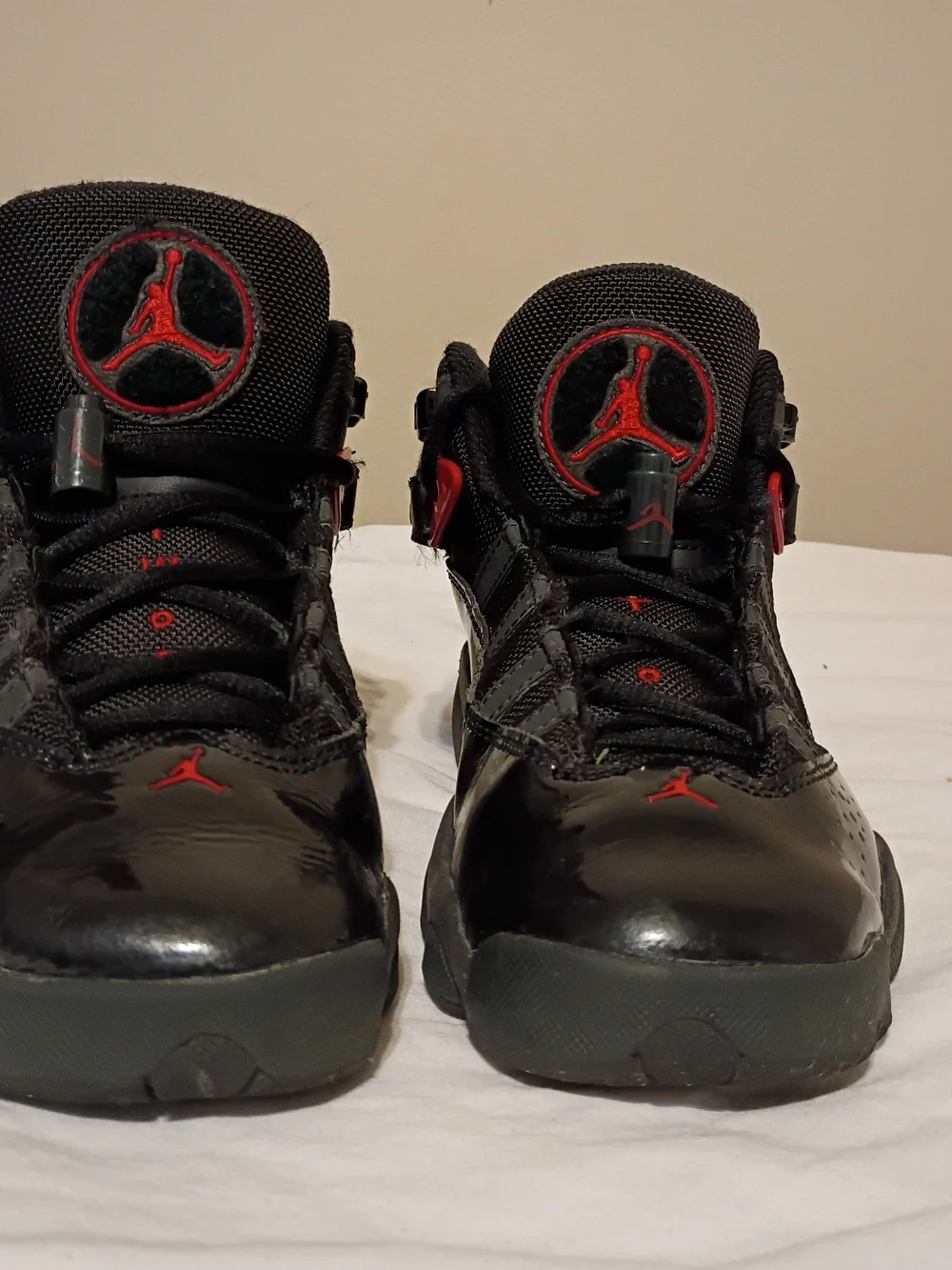 Nike Jordan 6 Rings (GS) Black Fire Red Anthracite (323419 026) Size 5Y